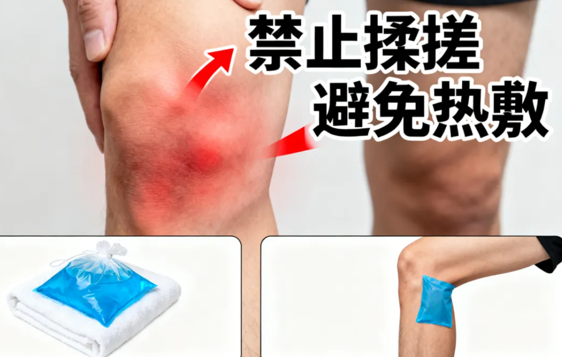 遭遇跌打损伤莫焦虑，规避乱揉误区，遵循RICE原则处理